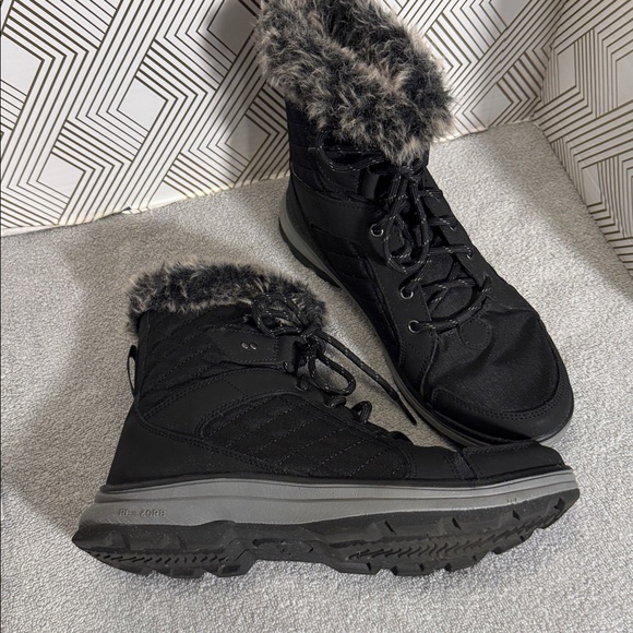 Ryka Brisk boots women’s size 8.5 Black Fur-Lined Winter snow Boots - Picture 2 of 11